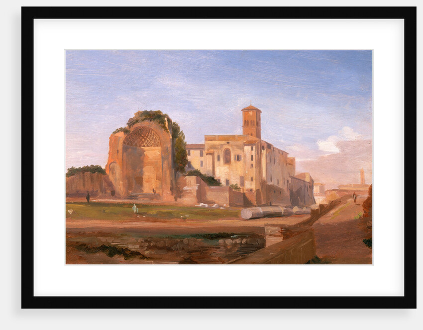 Temple of Venus and Rome, Rome by Edward Lear