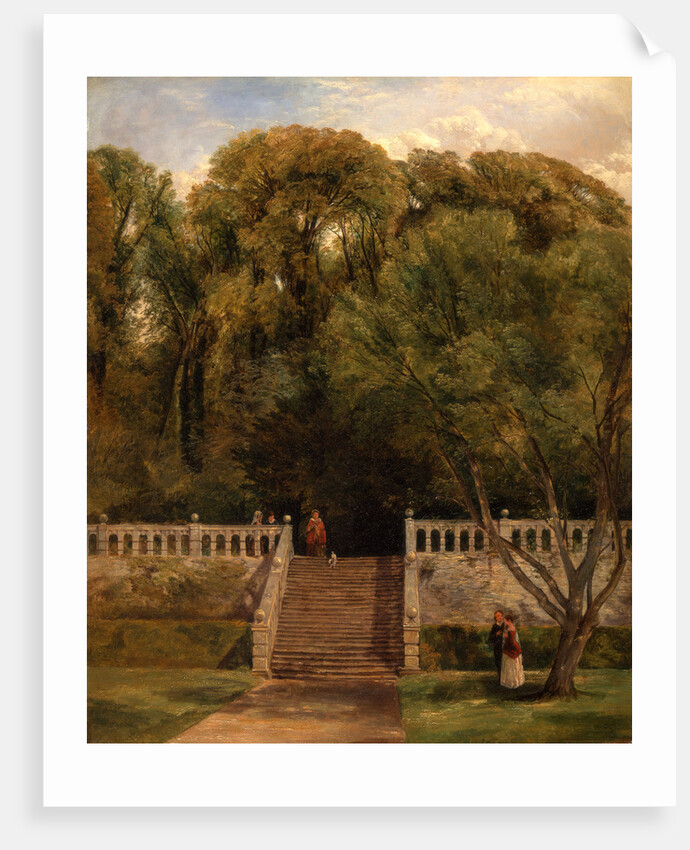 On the Terrace at Haddon Hall, Derbyshire by Thomas Creswick