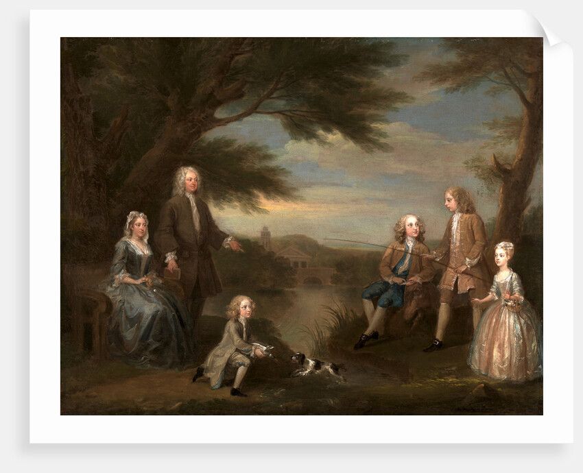 John and Elizabeth Jeffreys and Their Children by William Hogarth