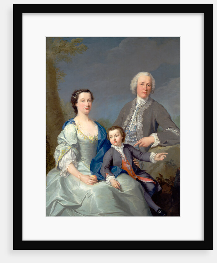 Sir Robert and Lady Smyth with Their Son, Hervey by Andrea Soldi