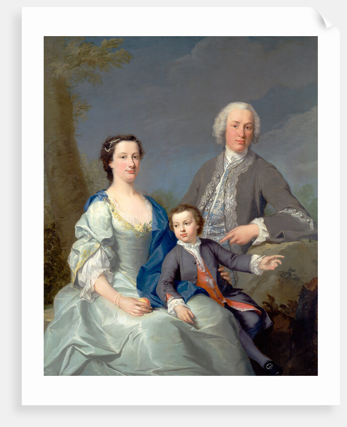 Sir Robert and Lady Smyth with Their Son, Hervey by Andrea Soldi