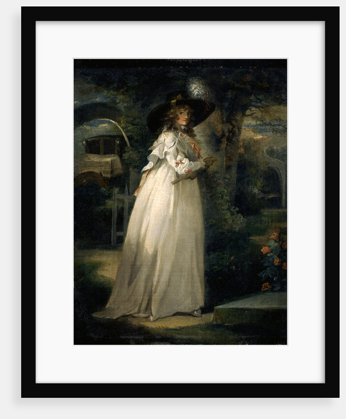 Portrait of a Girl in a Garden Variety by George Morland