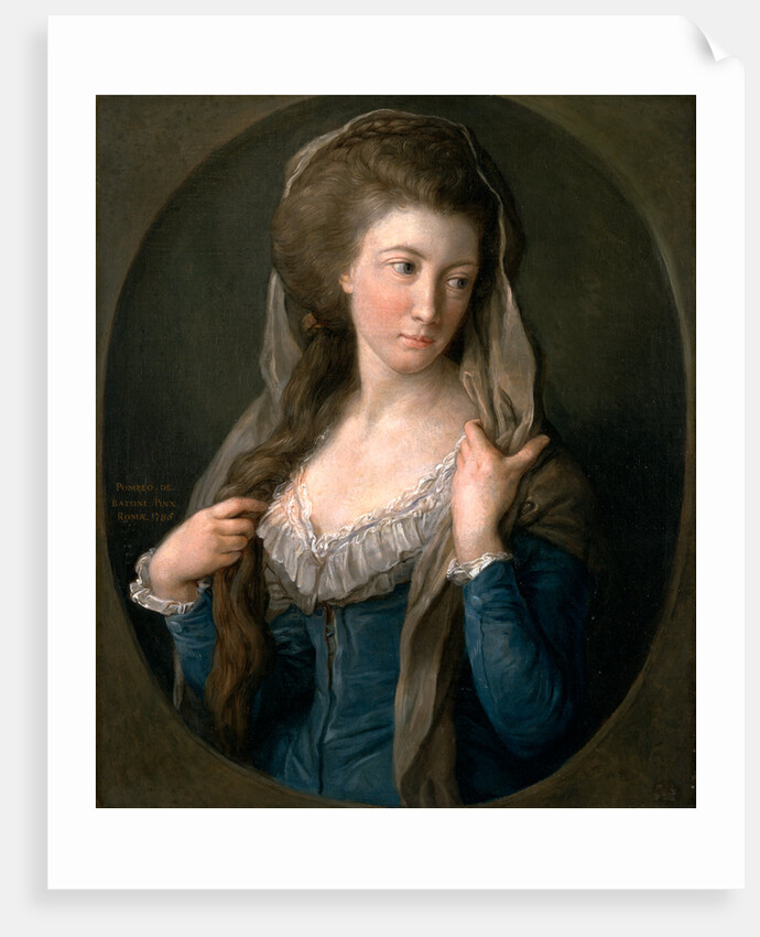 Portrait of a Woman, traditionally identified as Margaret Stuart by Pompeo Batoni