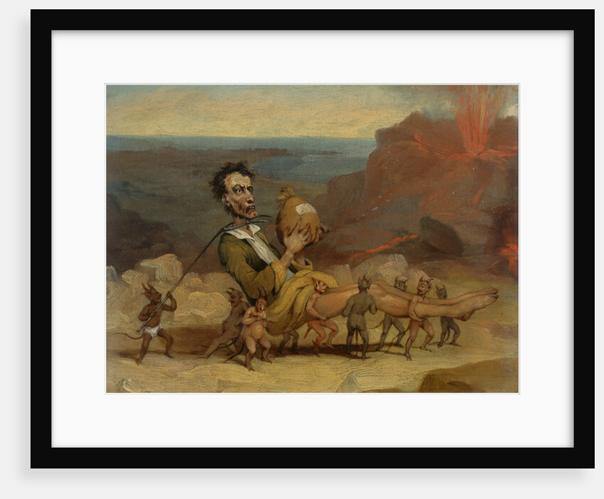 A Caricature of Edward Bulwer Lytton by Hablot Knight Browne 'Phiz'