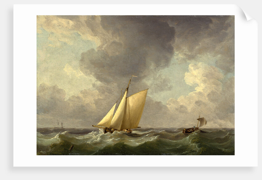 A Cutter in a Strong Breeze by Charles Brooking