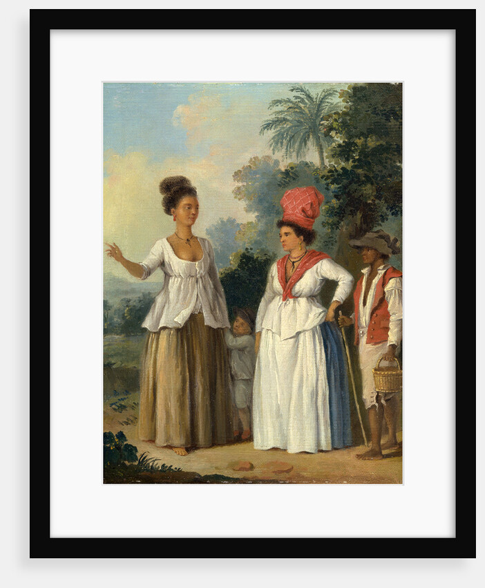 West Indian Women of Color, with a Child and Black Servant by Agostino Brunias