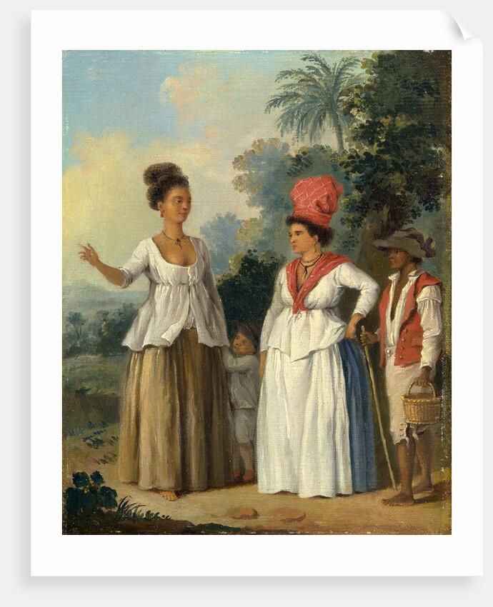 West Indian Women of Color, with a Child and Black Servant by Agostino Brunias
