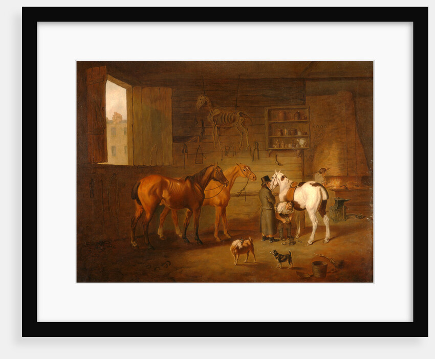 The Blacksmith's Shop by Henry Bernard Chalon