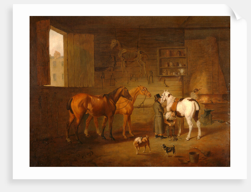 The Blacksmith's Shop by Henry Bernard Chalon