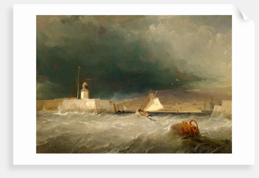 Port on a Stormy Day by George Chambers