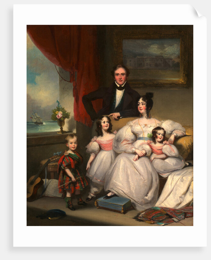An English Family in Macao by George Chinnery