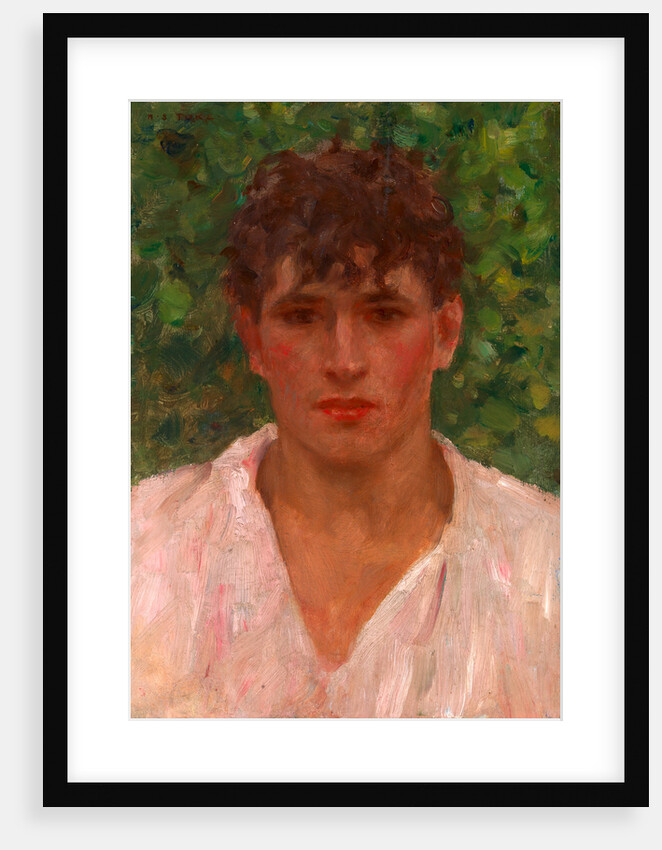 Portrait of a Young Man with Open Collar by Henry Scott Tuke