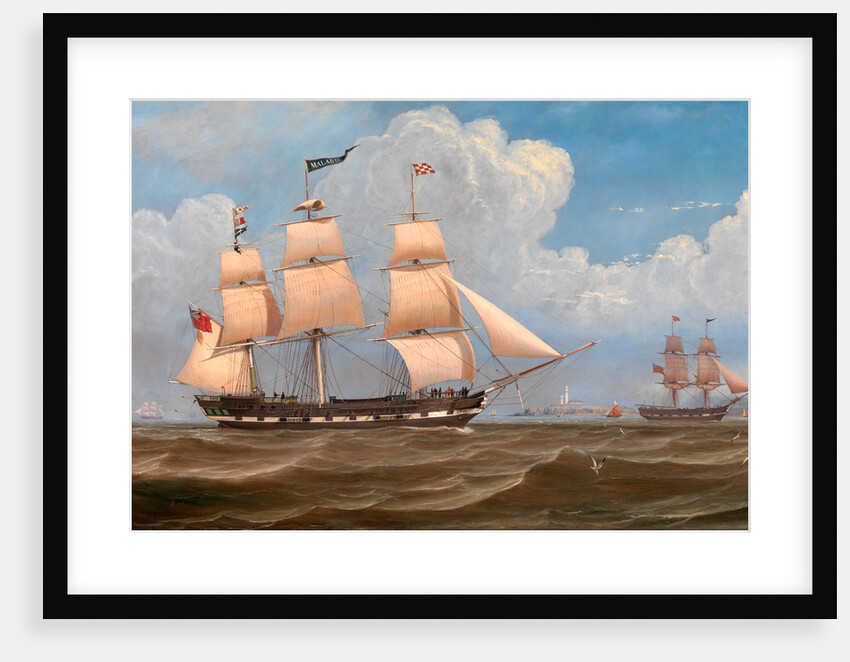 The English Merchant Ship 'Malabar' by William Clark