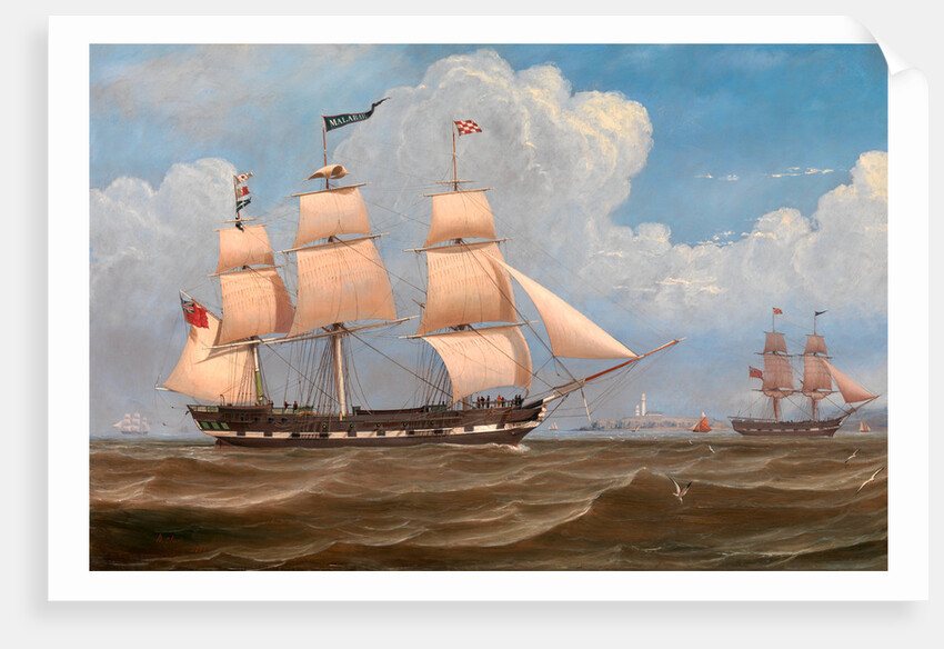 The English Merchant Ship 'Malabar' by William Clark