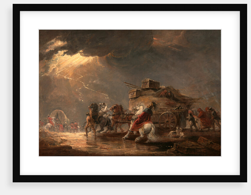 Baggage Wagons in a Thunderstorm by Luke Clennell