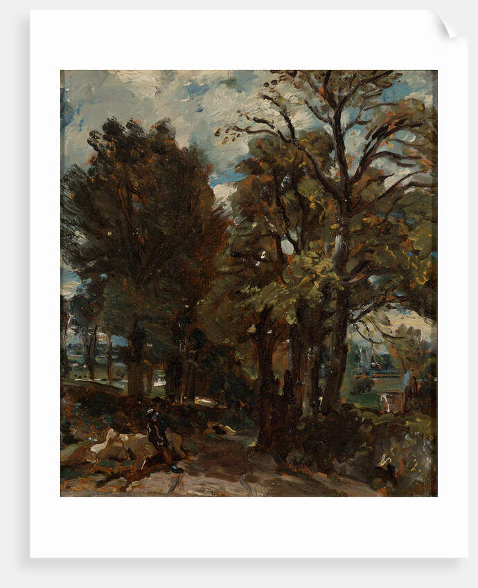 Sketch of a Lane at East Bergholt by John Constable