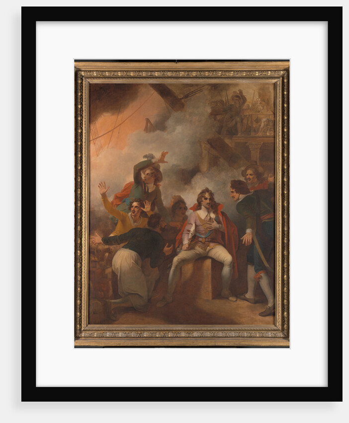 The Earl of Sandwich Refusing to Abandon His Ship During the Battle of Solebay by Robert Smirke
