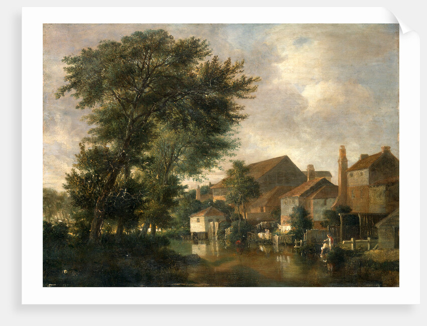 The River Wensum, Norwich The Wensum at Thorpe: Boys Bathing Bathing Scene The Wensum, Norwich by John Crome