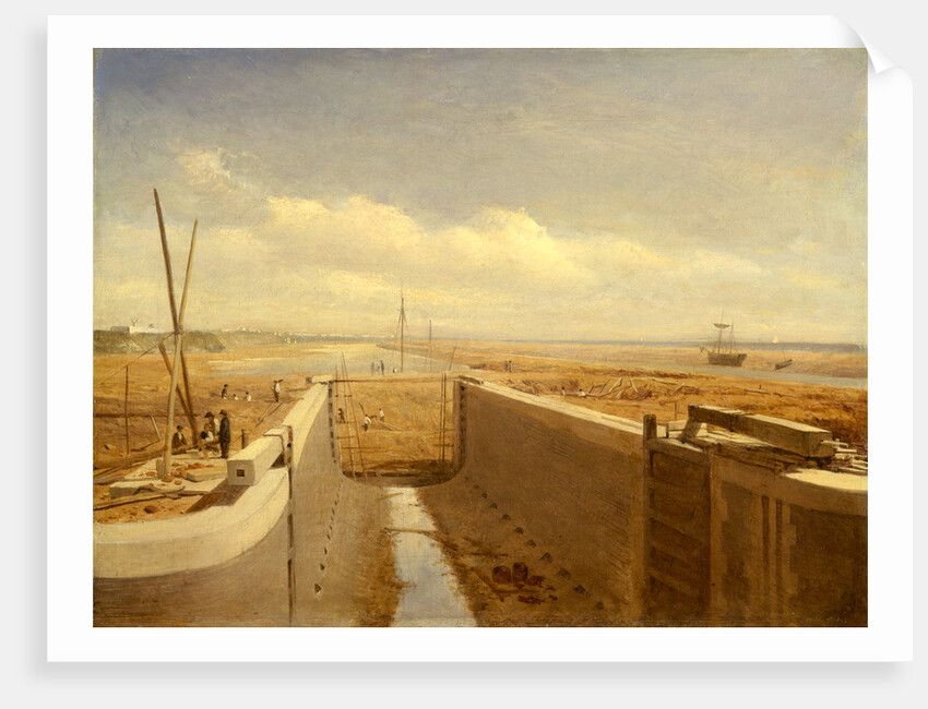 Canal under construction, possibly the Bude Canal by Anonymous