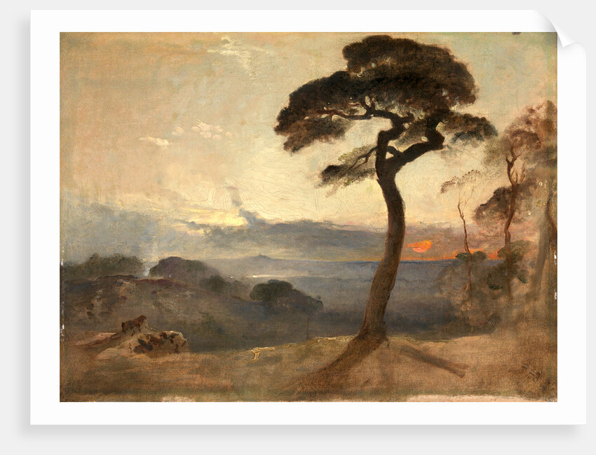 Hampstead Heath, Sunset by Francis Danby