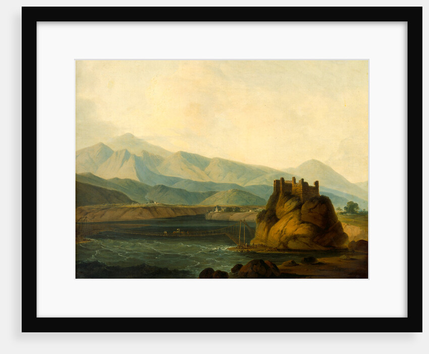 The Rope Bridge at Serinagur by Thomas Daniell