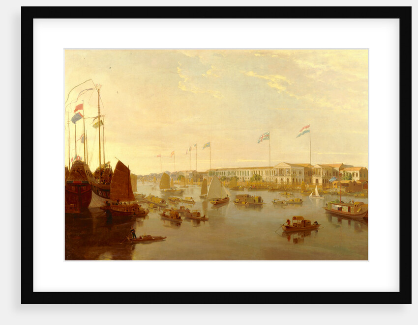 The European Factories, Canton by William Daniell