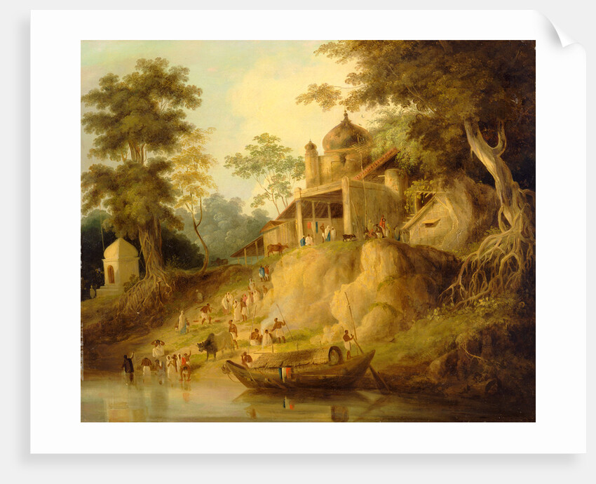 The Banks of the Ganges by William Daniell
