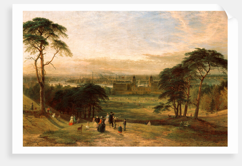 London from Greenwich Hill by Henry Dawson