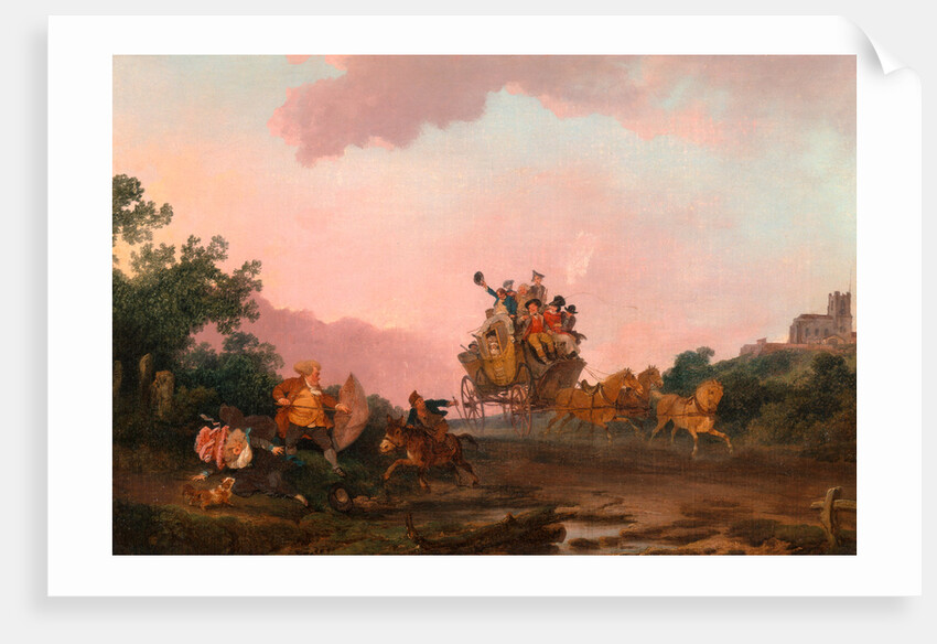 Revellers on a Coach by Philippe-Jacques de Loutherbourg