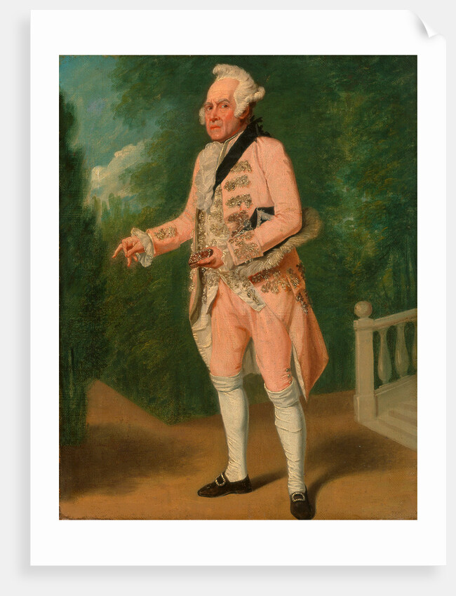 Thomas King as Lord Ogleby in 'The Clandestine Marriage' by Samuel de Wilde