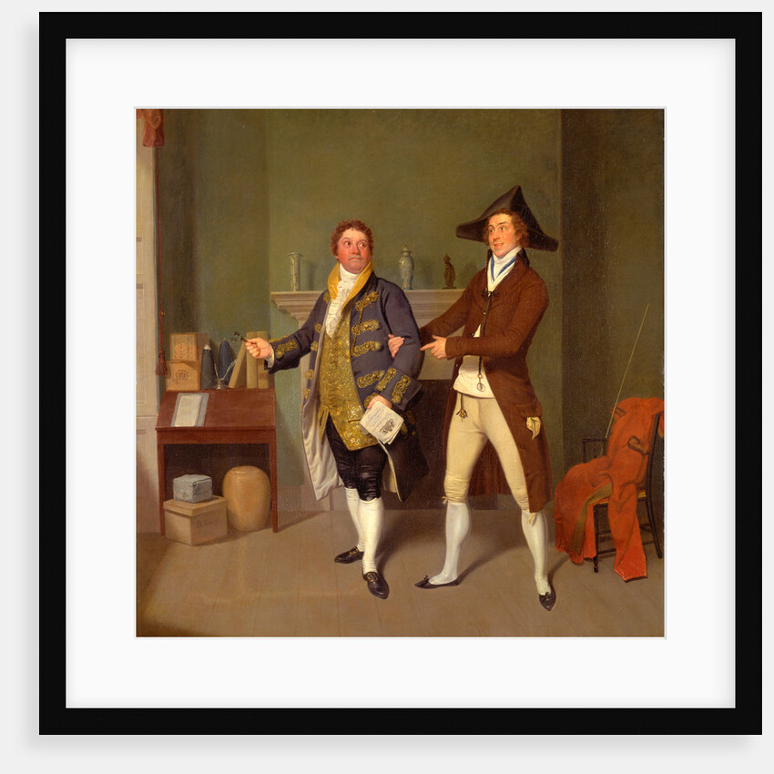 John Quick and John Fawcett in Thomas Moreton's 'The Way to Get Married' by Samuel de Wilde