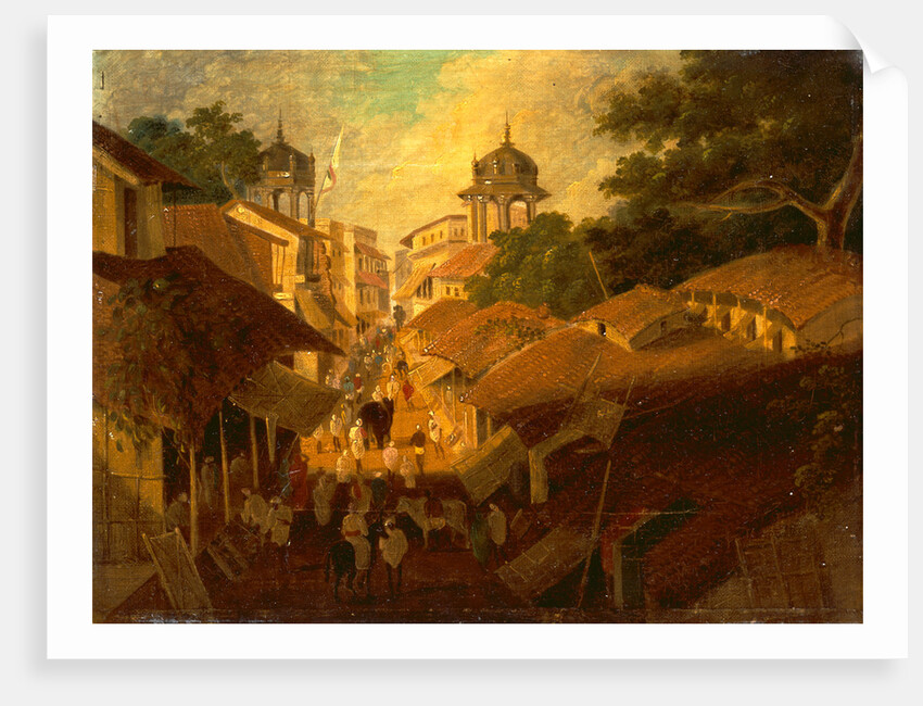Street in Patna View of a Street in the City of Patna, by Sir Charles D'Oyly