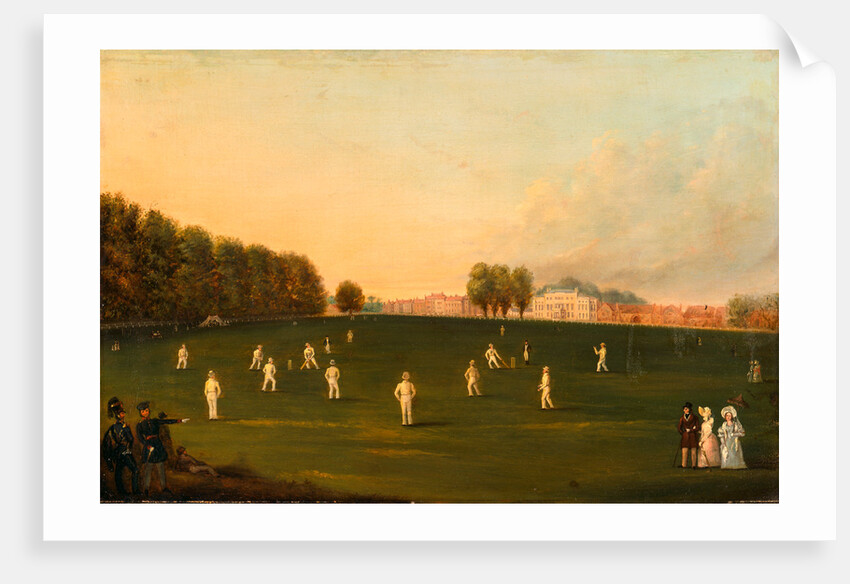 First Grand Match of Cricket Played by Members of the Royal Amateur Society on Hampton Court Green, August 3rd, 1836 by Anonymous