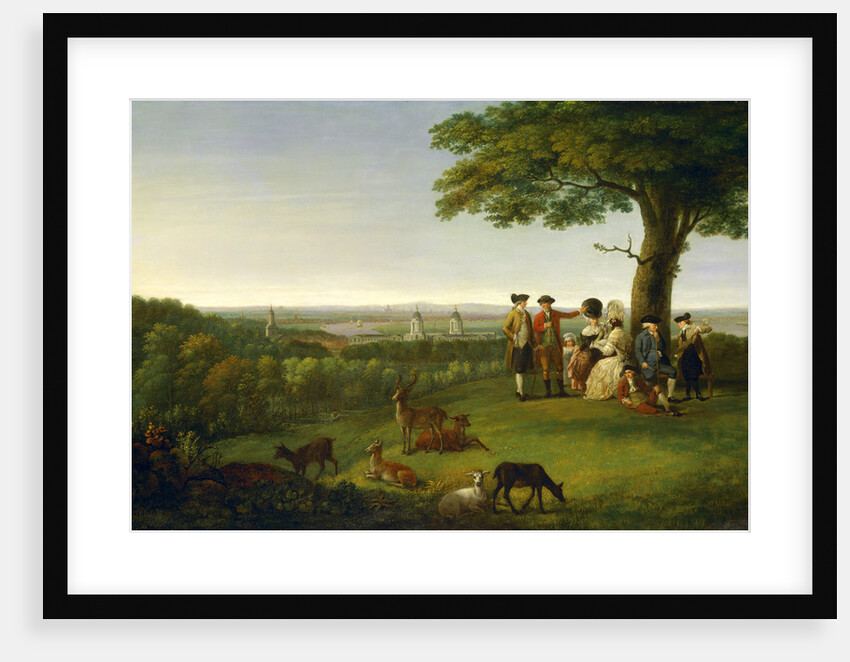 One Tree Hill, Greenwich, with London in the Distance by John Feary