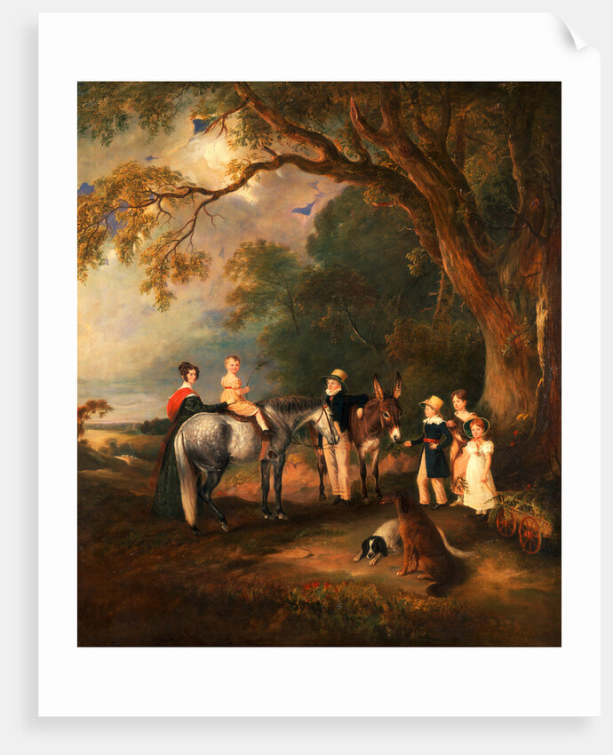Miss Catherine Herrick with her Nieces and Nephews, the Five Elder Children of the Rev. and Mrs. Henry Palmer by John Ferneley