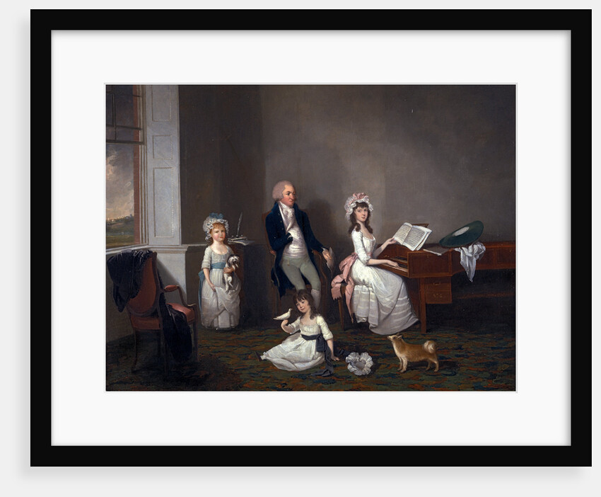 John Richard Comyns of Hylands, Essex, with His Daughters by John Greenwood