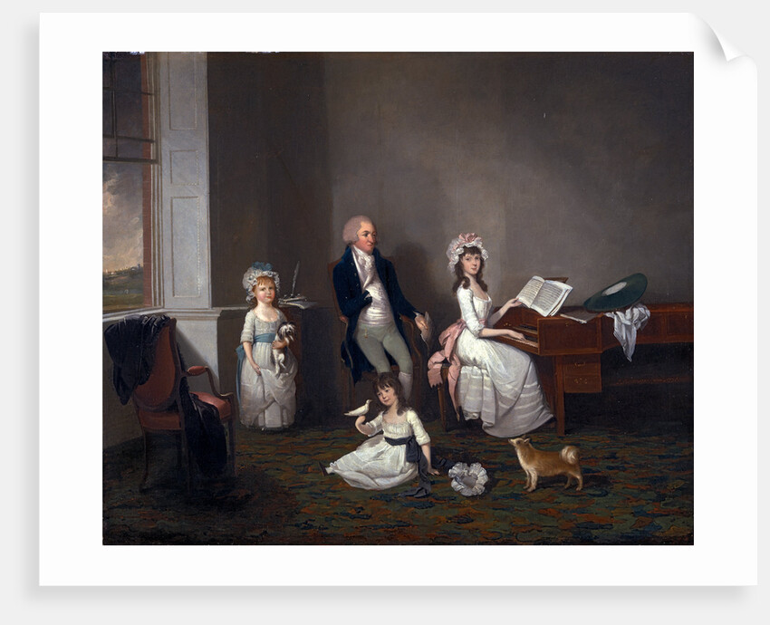 John Richard Comyns of Hylands, Essex, with His Daughters by John Greenwood
