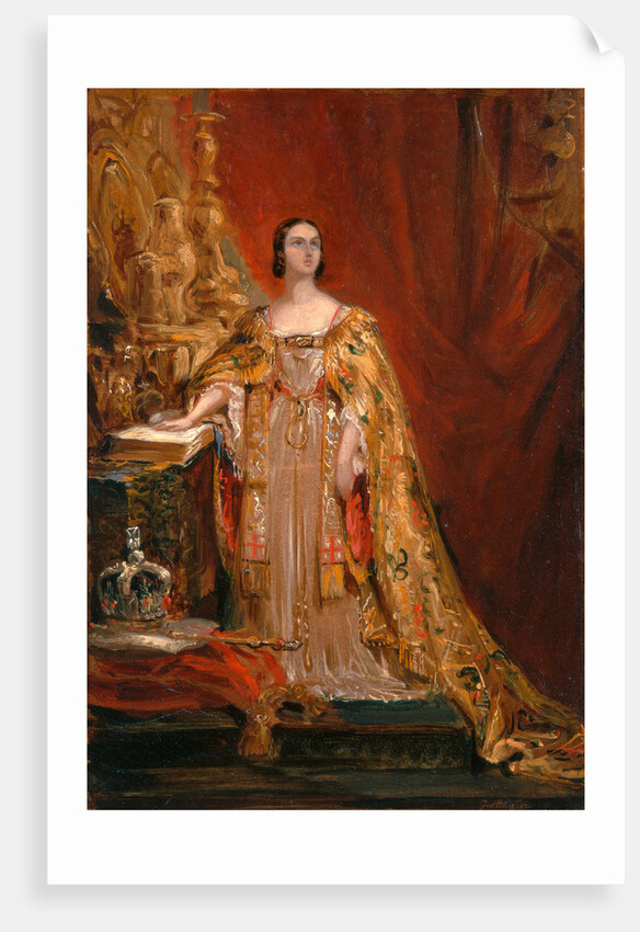 Queen Victoria Taking the Coronation Oath, June 28, 1838 by Sir George Hayter