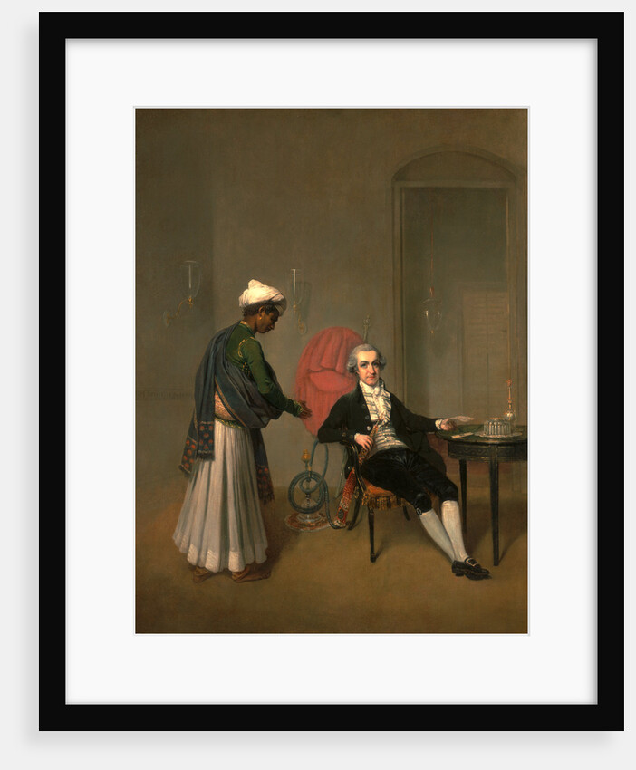 Portrait of a Gentleman, Possibly William Hickey, and an Indian Servant by Arthur William Devis