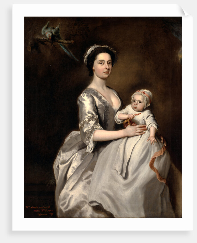 Mrs. Sharpe and Her Child Mrs. Sharpe and Child by Joseph Highmore