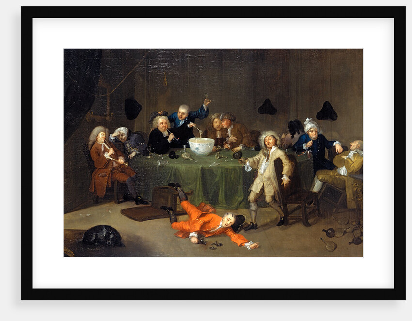 A Midnight Modern Conversation by William Hogarth