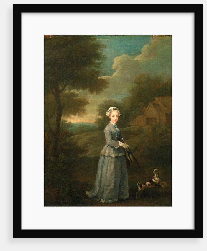 Miss Wood Miss Wood with her Dog by William Hogarth