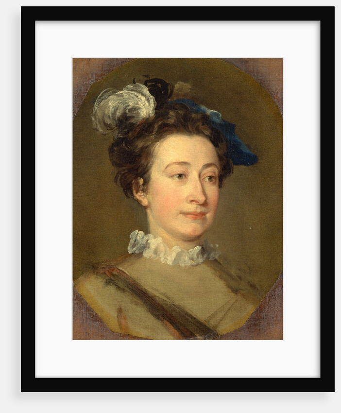 Girl in a Plumed Hat by William Hogarth