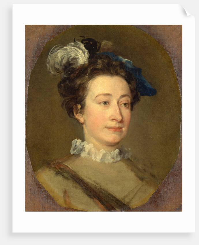 Girl in a Plumed Hat by William Hogarth