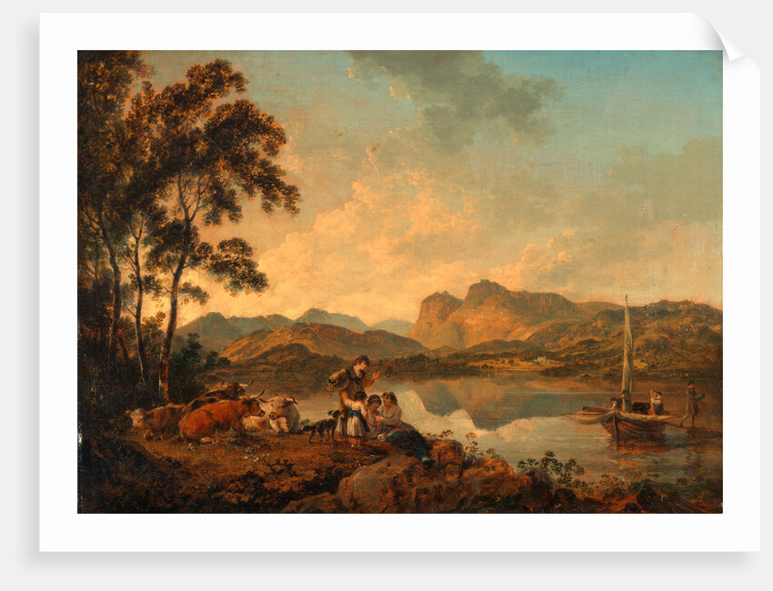 Langdale Pikes from Lowood by Julius Caesar Ibbetson
