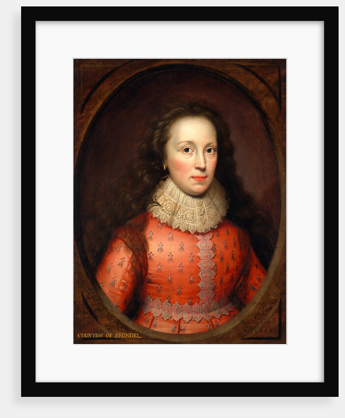 Portrait of a Woman, traditionally identified as the Countess of Arundel by Cornelius Johnson