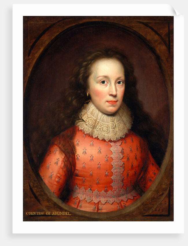 Portrait of a Woman, traditionally identified as the Countess of Arundel by Cornelius Johnson