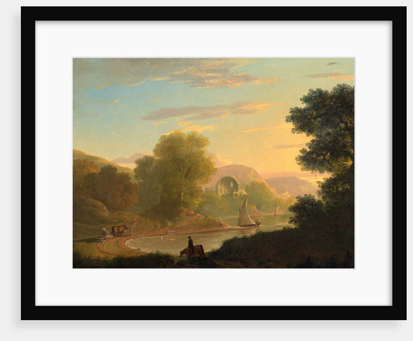 An Imaginary Coast Scene, with the Temple of Venus at Baiae by Thomas Jones
