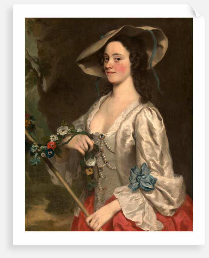 Portrait of a Woman A Woman in Shepherdess' Costume by George Knapton