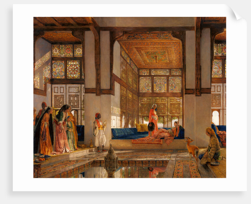 A Lady Receiving Visitors by John Frederick Lewis